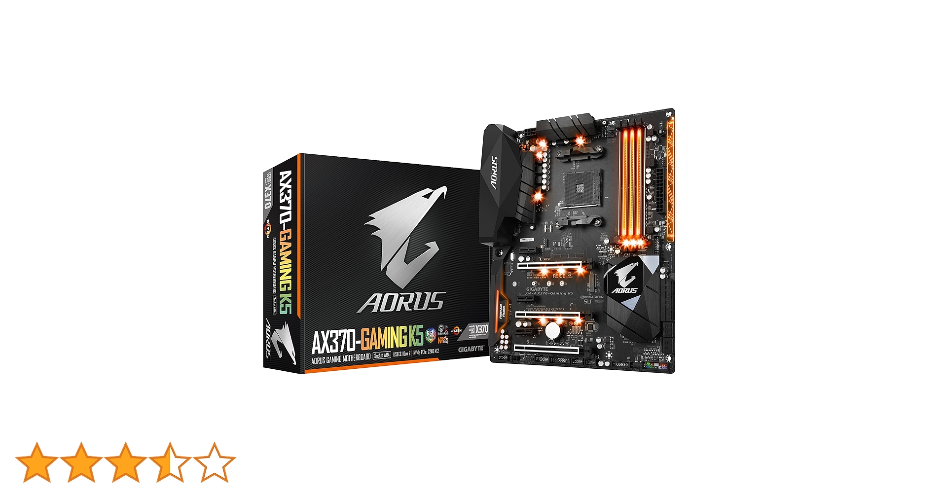Amazon | GIGABYTE GA-AX370-Gaming K5 マザーボード [AMD X370チップ
